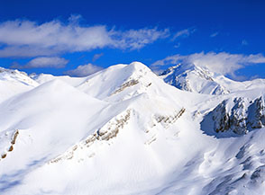 I tre valichi alla testata della Conca di Solagne, da sx: Sella di Monte Corvo, Sella Venacquaro e Forchetta della Falasca.
