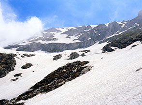 Scorcio sull&rsquo;affascinante Versante Nord del Monte Brancastello.