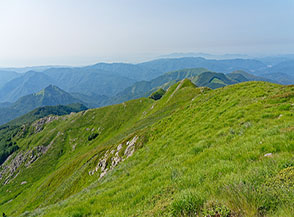 Dall&rsquo;Anticima Sud del Poggio alle Porche vista verso la Toscana.
