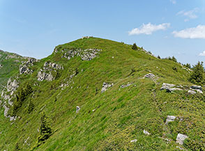 La cima del Monte Poggione.