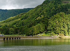 Scorcio sul Lagoa Verde.