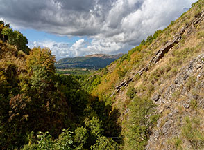 Scorcio sul Fosso Arenazzo dalla ferrata omonima.