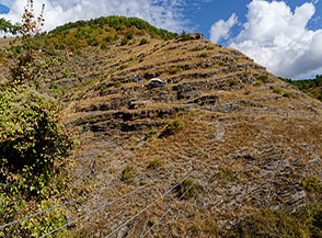 Il secondo ponte tibetano monofune della Via Ferrata Arenazzo, un passaggio estremamente adrenalinico.