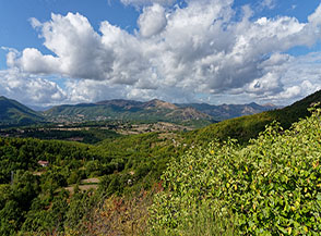 Vista sul Vallone Pantano dal Sentiero della Legalit&agrave;.