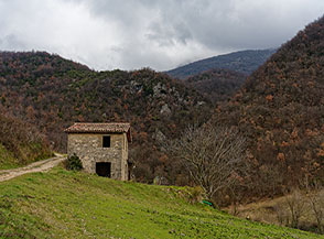 Scorcio di paesaggio nel Fosso della Cretara (Castel di Tora).