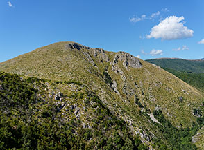 La Vaccuta, massima elevazione della Costa degli Infreschi.