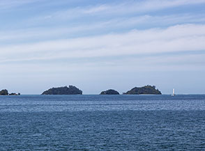Vista sulle isole di Sainte Anne.