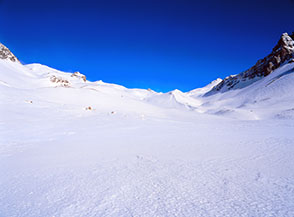 Il grande vallone glaciale di Tavernette.