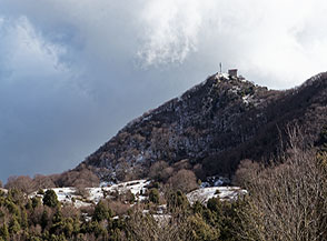 La cima del Monte Cacume, Versante Nord.