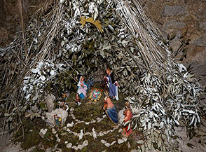 Un&rsquo;umile nativit&agrave; nella chiesetta del Monte Cacume.