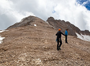 Sulla facile cresta che conduce su Monte Serauta.