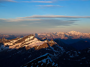 Alba dal Rifugio Citt&agrave; di Mantova.