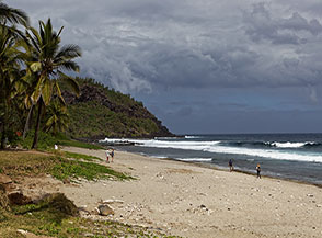 La spiaggia della Grande Anse di Saint Pierre.