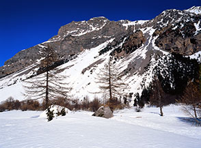 Scorcio di Valle Stretta al Piano di Vourzenet.