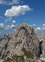 Cima Catinaccio ripresa dalla Cima Sud-Ovest delle Coronelle.