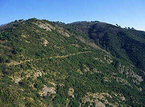 Il Monte Tocco, sede del Semaforo Vecchio.