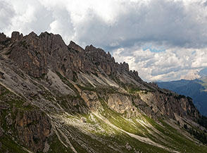 Panoramica sulla cresta delle Pale Rabiouse.