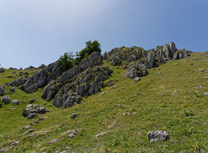 Scorcio sul fianco orientale di Serra del Campitello.
