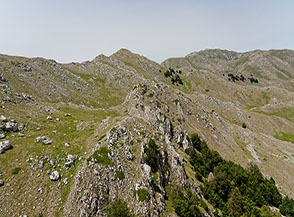Il Coppo di Camporotondo Centrale ripreso da quello Meridionale.