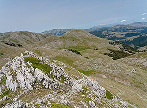 Vista verso Camporotondo dal Coppo di Camporotondo Centrale.