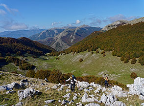 Sulla ripida e panoramica Cresta Nord della Serra del Re.