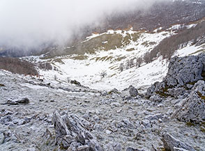Affaccio su Valle Lattara.