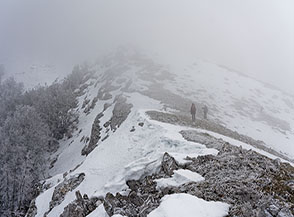 Sul filo della Cresta Nord-Ovest di Serra Traversa.