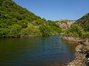 Scorcio del Fiume Cedrino a Su Gologone.