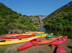 Nolo canoe sul Fiume Cedrino a Su Gologone.