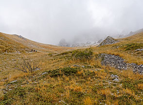 Colori autunnali nel Canale della Slavina o Valle Castellina.