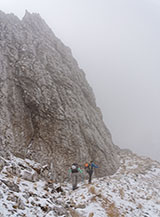 Lungo il sentiero 15 in Valle Lupara.