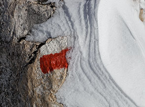 &ldquo;La roccia macchiata&ldquo; (Vallone dei Puzzilli).