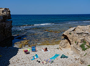 Spiaggetta a Punta Su Bardoni.
