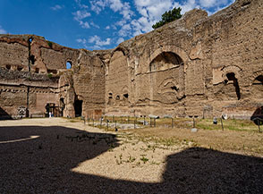La Palestra Occidentale alle Terme di Caracalla.