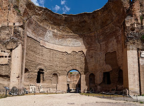 La Palestra Orientale alle Terme di Caracalla.