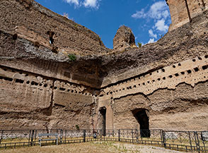 Scorcio della Palestra Orientale alle Terme di Caracalla.
