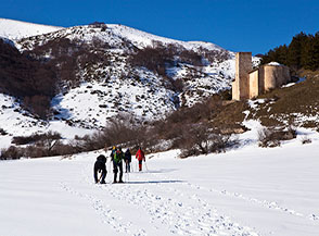 Sul Piano delle Cinque Miglia nei pressi della Madonna del Carmine.
