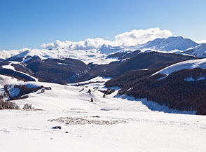 Splendida vista verso il Greco dal costone a sud-est di Toppe Vurgo.
