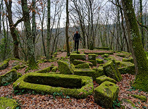 Area della Necropoli di Santa Cecilia.