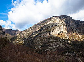 Vista sulla spettacolare Valle delle Ferriere.