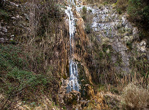 Parte bassa della Cascata del Paradiso nella Valle delle Ferriere.