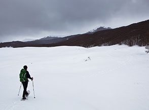 &ldquo;Ciaspolando me ne vo&ldquo; (nei pressi della della Valle di Fava Bruciata a Campo Felice).