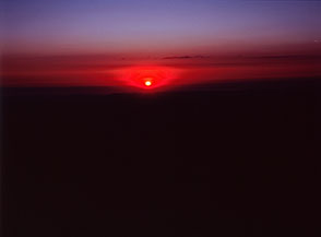 Alba sul Mare Adriatico ripresa dal Rifugio San Nicola.