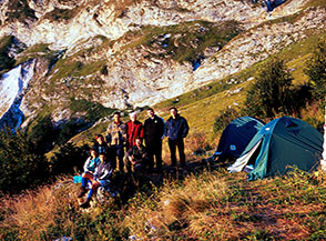 Risveglio mattutino al Rifugio San Nicola.