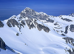 Pizzo Cefalone Versante Est, dalla cresta al Rifugio Duca degli Abruzzi.