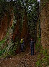 All&rsquo;imbocco della Via Cava di San Giuseppe.