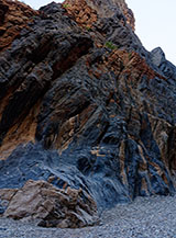 Particolare sulle rocce all&rsquo;uscita dello Snake Canyon.