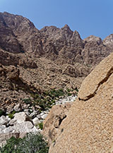 Scorcio sul Wadi Tiwi.