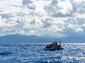 Whale watching al largo dell&rsquo;Isola di Pico.