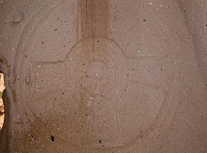 Particolare di croce ( Chiesa della Sacra Croce a Zelve).